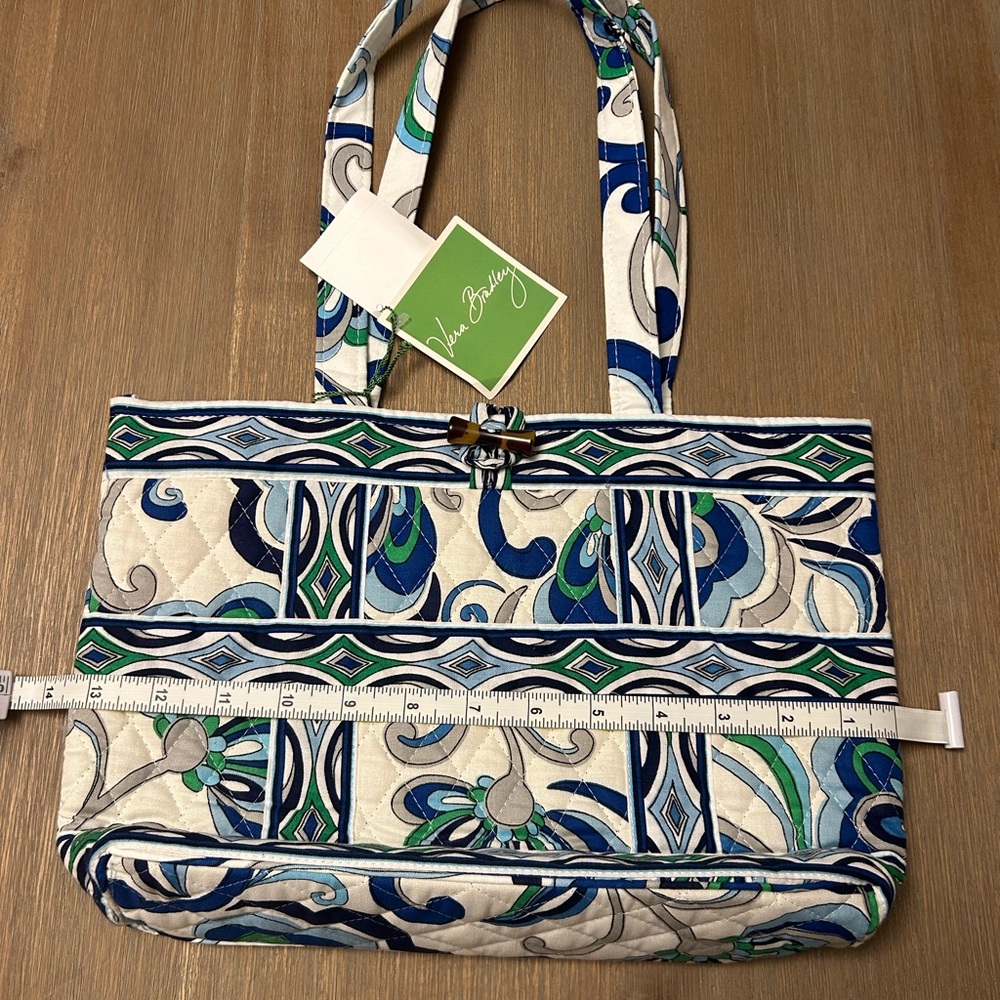 Vera Bradley Mediterranean White Tic Tac Tote - Picture 4 of 8